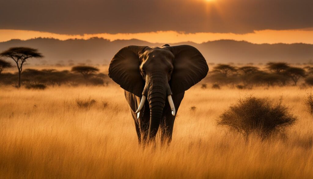 Afrikisches Tier auf Safari