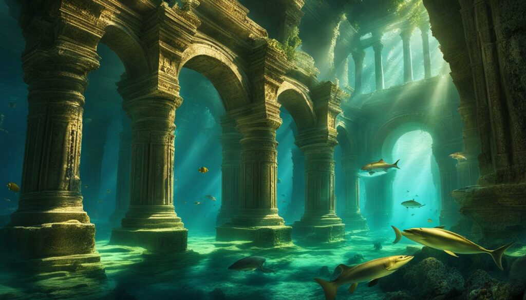 Versunkene Stadt Atlantis
